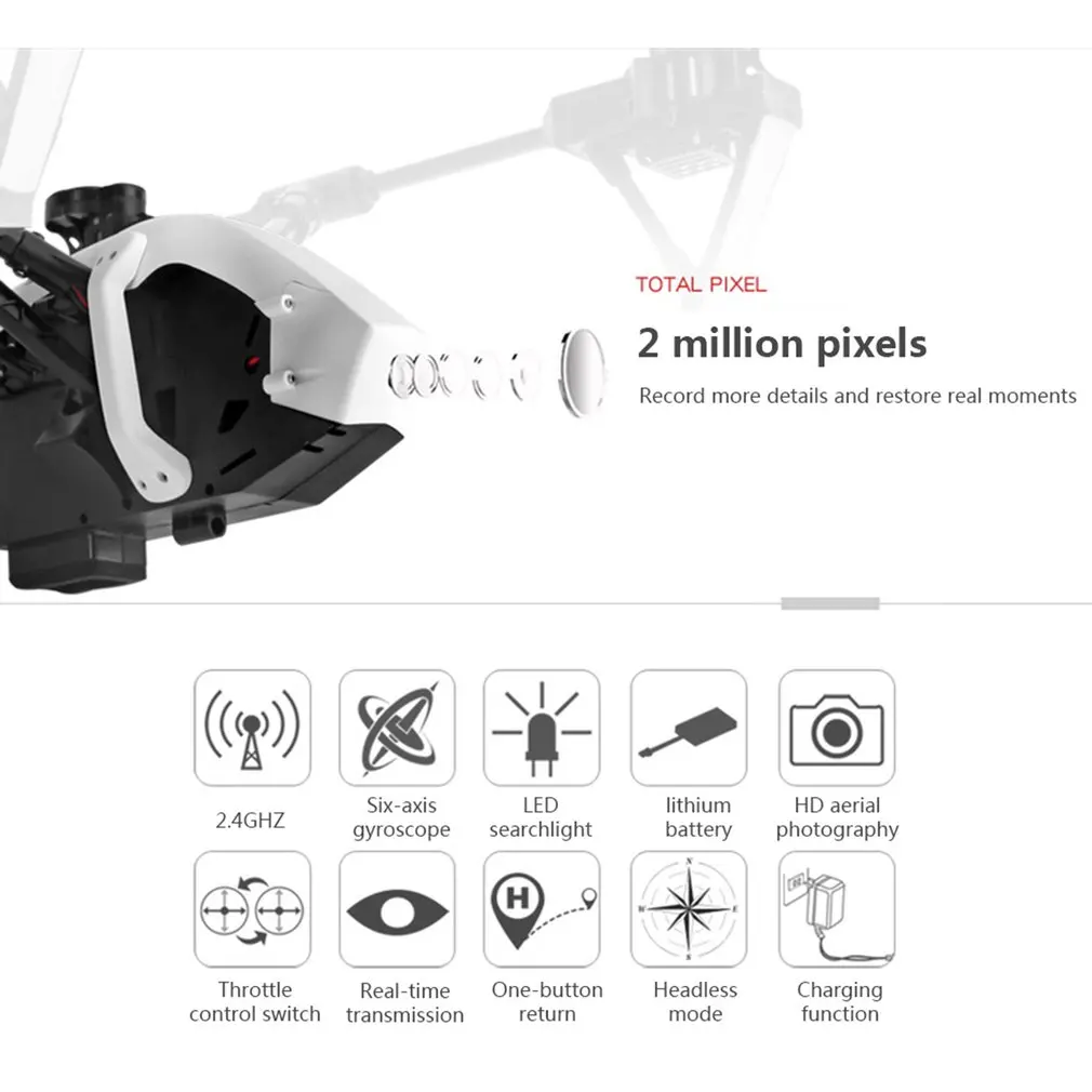 Wltoys Q333 Drone Three-stage Deformation Aerial Four-axis Aircraft Real-time Image Transmission Drone FPV RC Helicopter