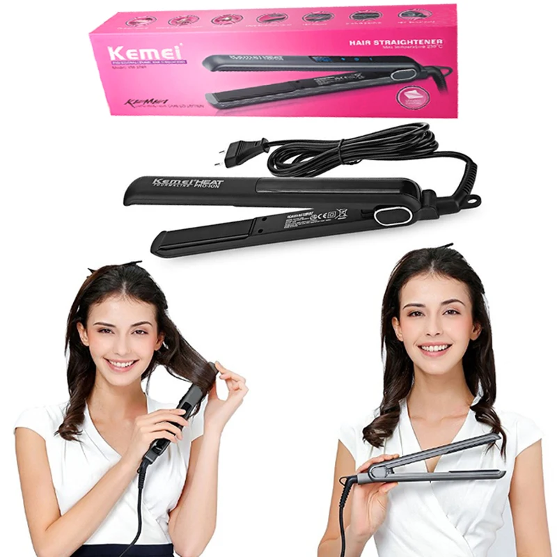 Выпрямитель для волос Kemei быстрый нагрев новый утюжок выпрямления инструменты