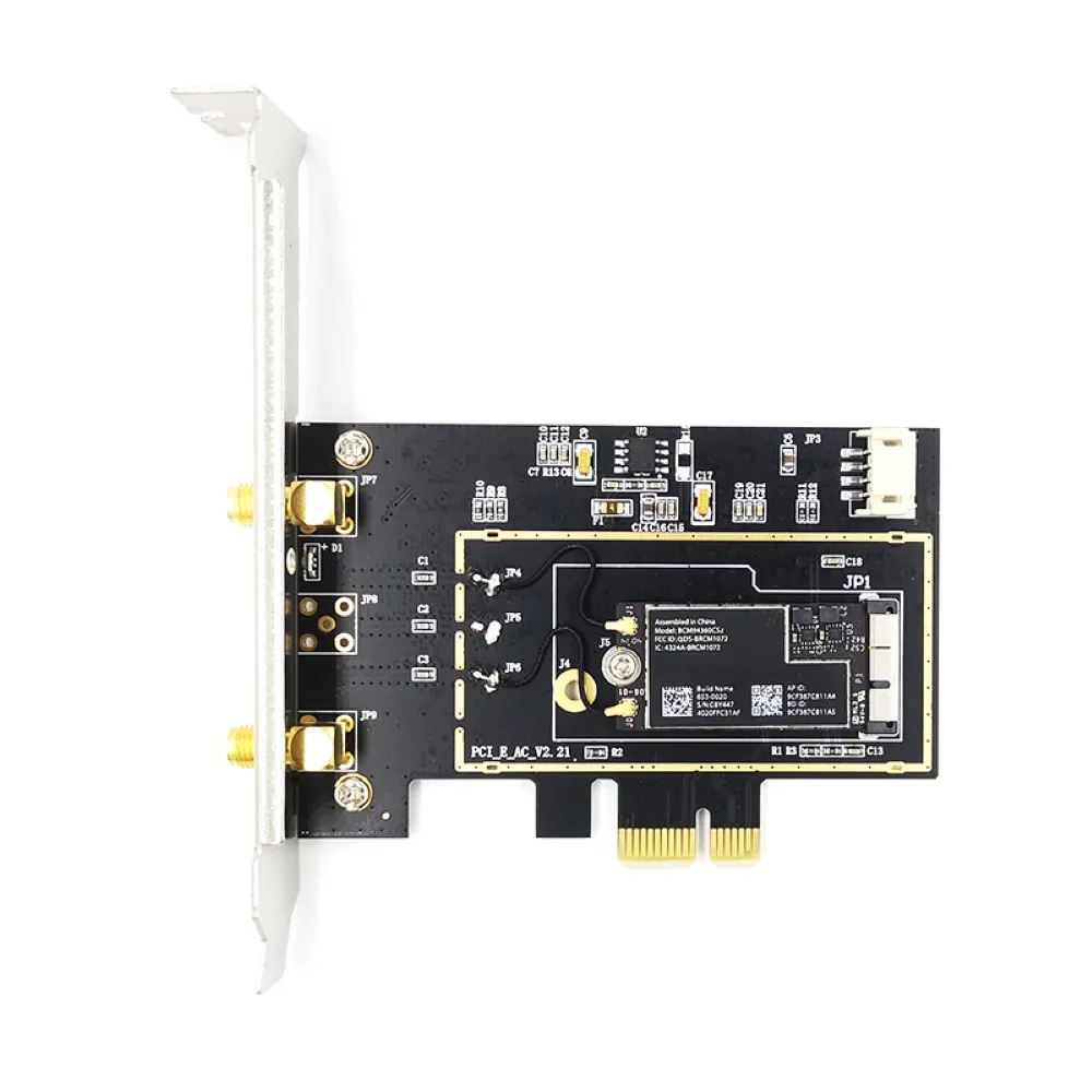 Новая BCM94331 BCM94360CD BCM943602CDP WLAN-карта для настольного ПК PCI-E pcie pci express 1X 16X