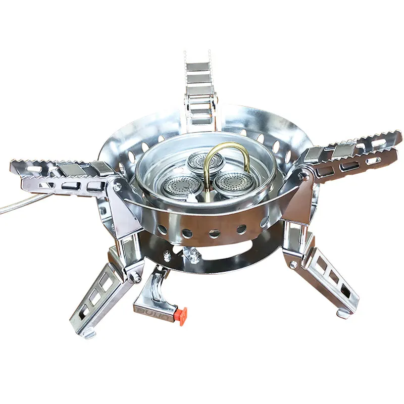 Портативная уличная газовая горелка Bulin BL100 B17 с защитой от ветра мощная