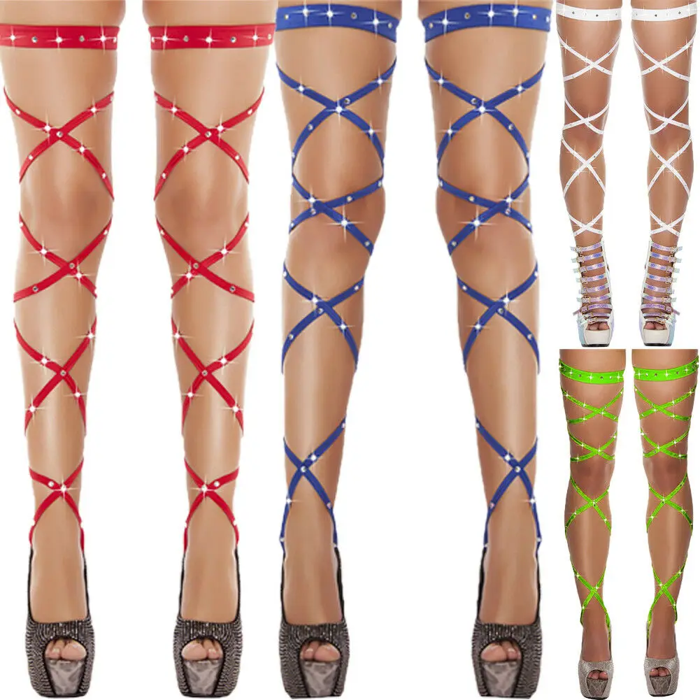 Женская Блестящая повязка для ночного клуба|Чулки| |