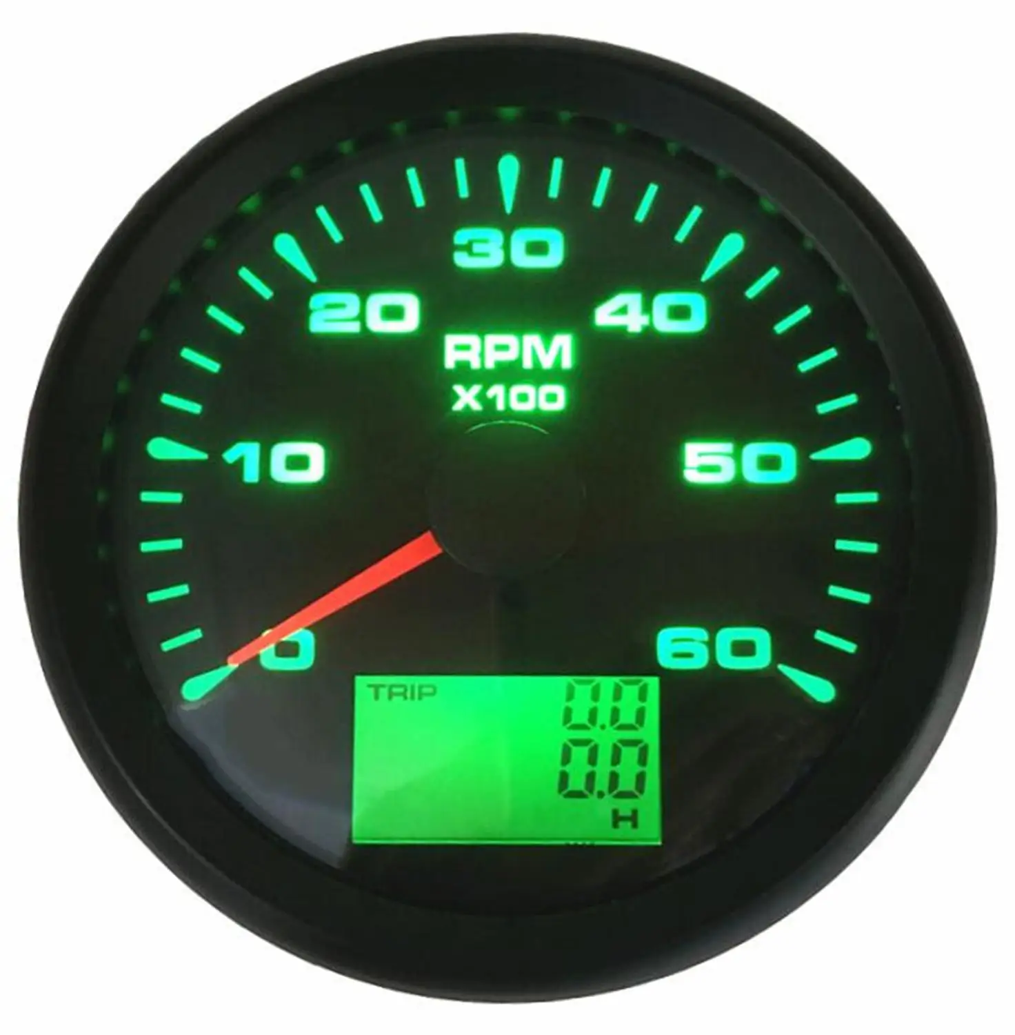 Тахометр 0 6000 об/мин 85 мм ЖК дисплей|Тахометры| |