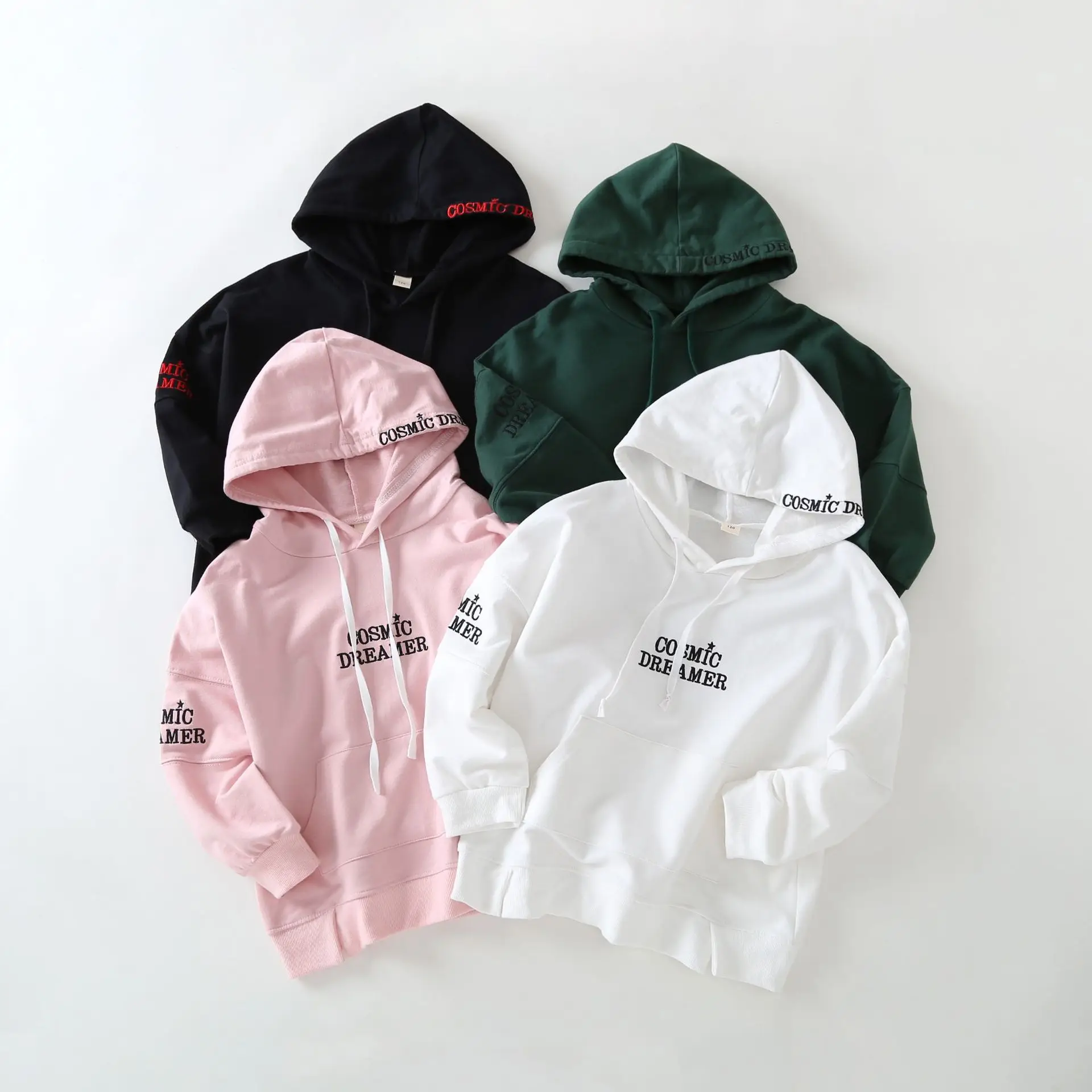 Толстовка с капюшоном для девочек осенне весенний хлопковый свитер в Корейском