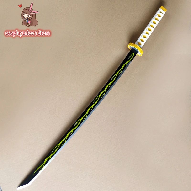 Demon Slayer Kamado Tanjirou Agatsuma Zenitsu бутафорское оружие для косплея, карнавальный деревянный реквизит, новогодняя Новинка