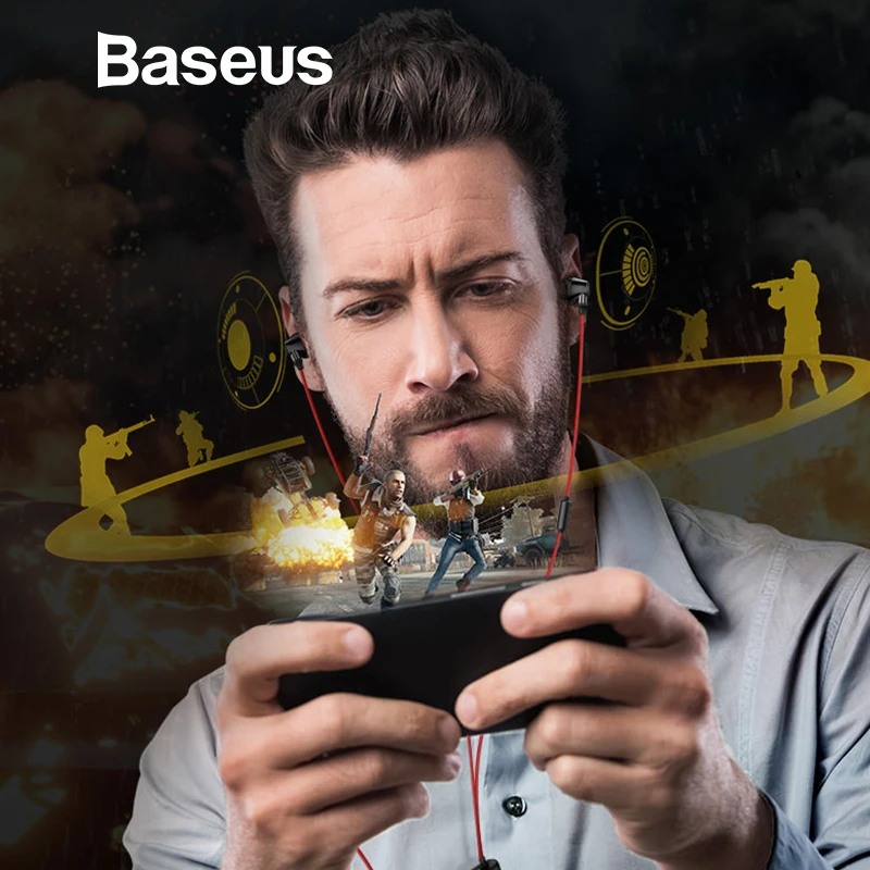 Baseus H08, проводные наушники с двойным драйвером, 3D стерео звук, 3,5 мм разъем, наушник с микрофоном для телефона, поддержка 3D фильмов/игр/музыки