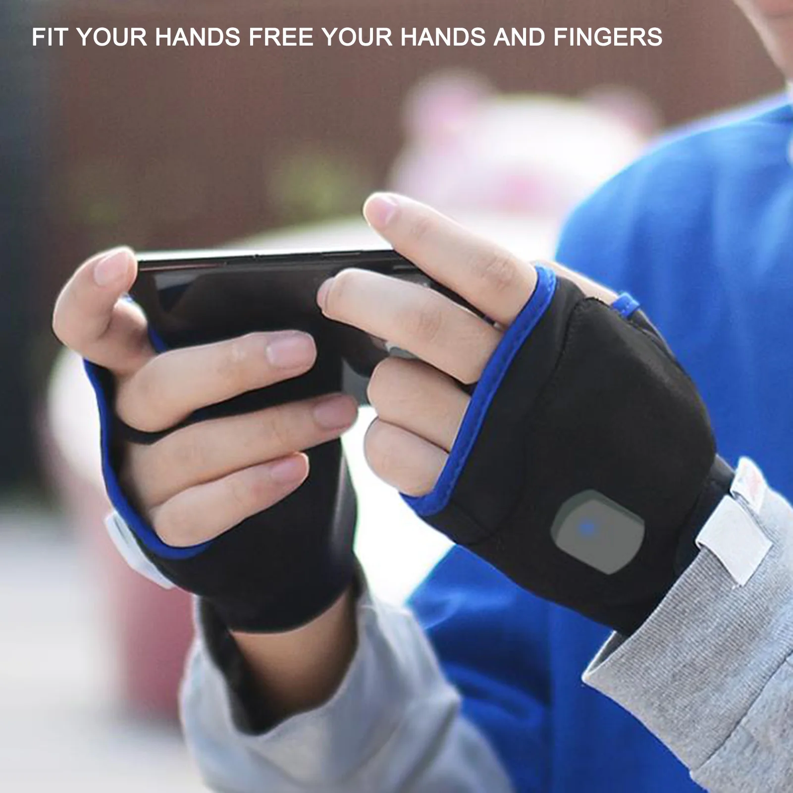 Комплект из 2 предметов зимняя грелка для рук перчатки без пальцев USB