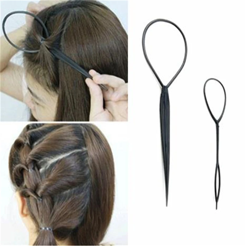 Набор пластиковых пряжек для волос 2 шт. инструмент укладки волшебный хвост топсы