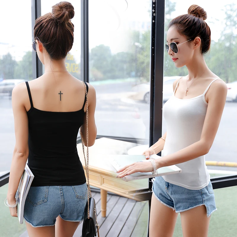 2017 женские полотняного плетения из чистого хлопка майки топы в классическом