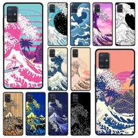 japanese style art japan shockproof case for samsung a51 a71 a21s bag fundas black cover for samusng a01 a11 a31 a41 m31 shell