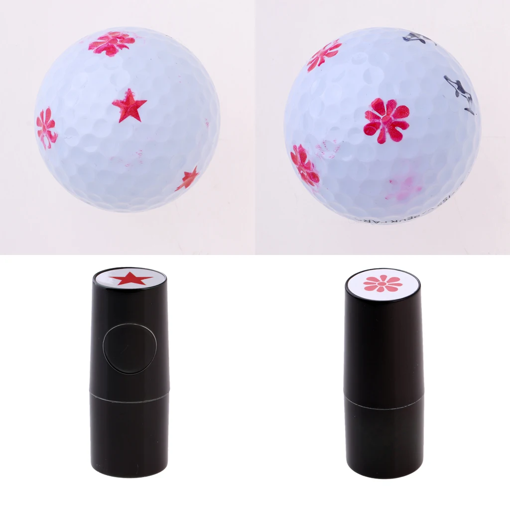2 шт пластик + силикон мяч для гольфа штамп гольф маркер печать отпечаток символ