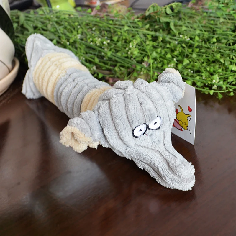 

Dog Puppy Toys Pet Supplies Pets Chew Toy Animal Shape Squeak Cleaning for Small Medium Dog Accessories Plush Sound