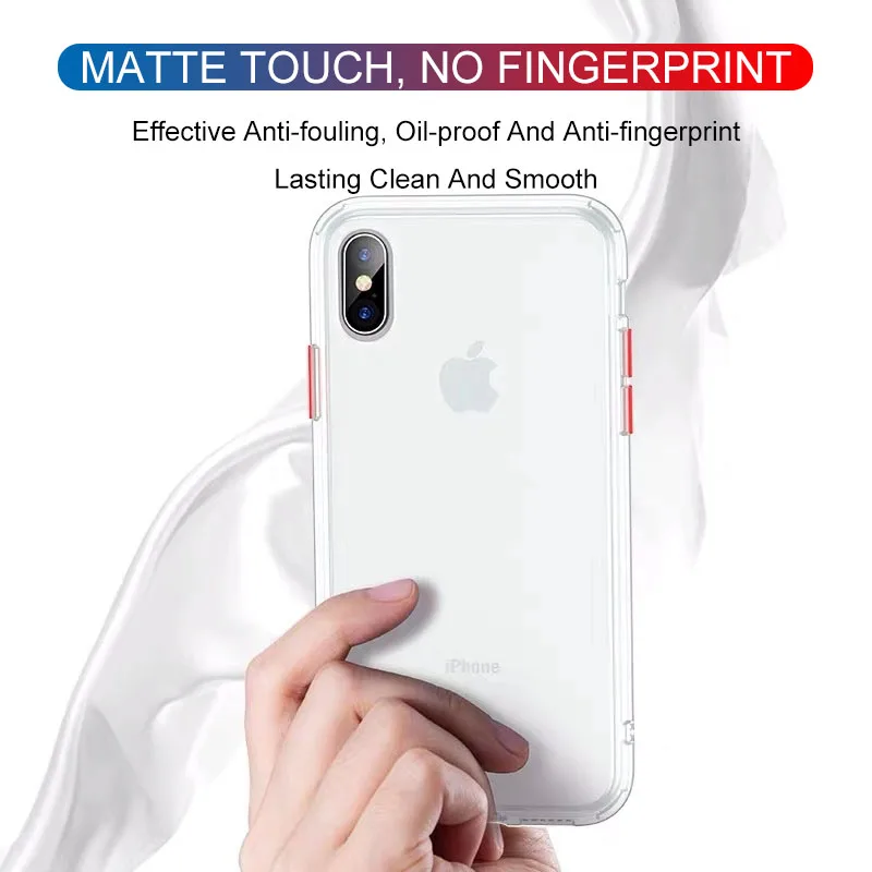 Роскошный противоударный чехол для Iphone 11 Pro Max Xs Xr X 8 7 6s 6 Plus Матовый Жесткий
