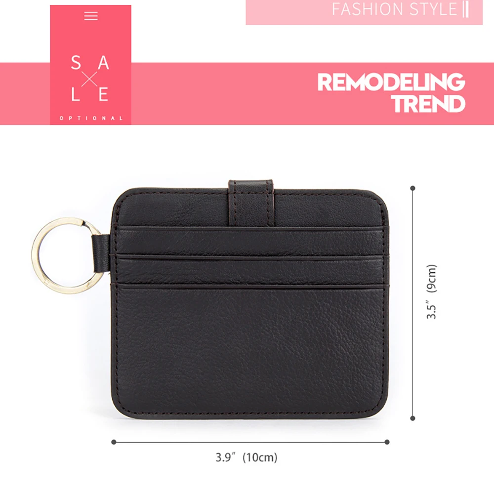 Бизнес-держатель для карт женские кошельки кредитных натуральная кожа тонкий