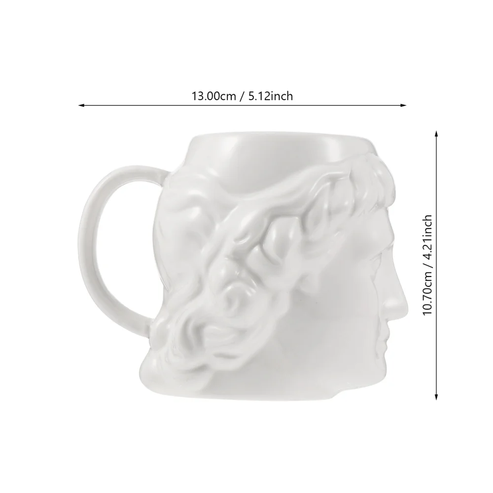 

1pc Ceramic Mug David Sculpture Drinking Cup Coffee Mug for Home Office