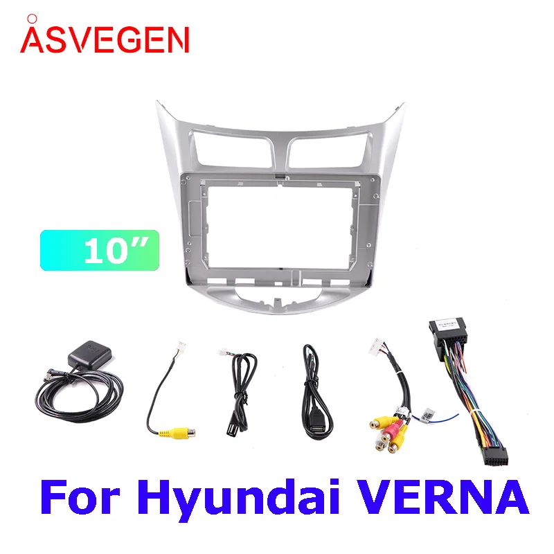 

10” Car Radio Fascia Frame For Hyundai Verna Car Dvd Frame Install Panel Dash Mount Installation Dashboard