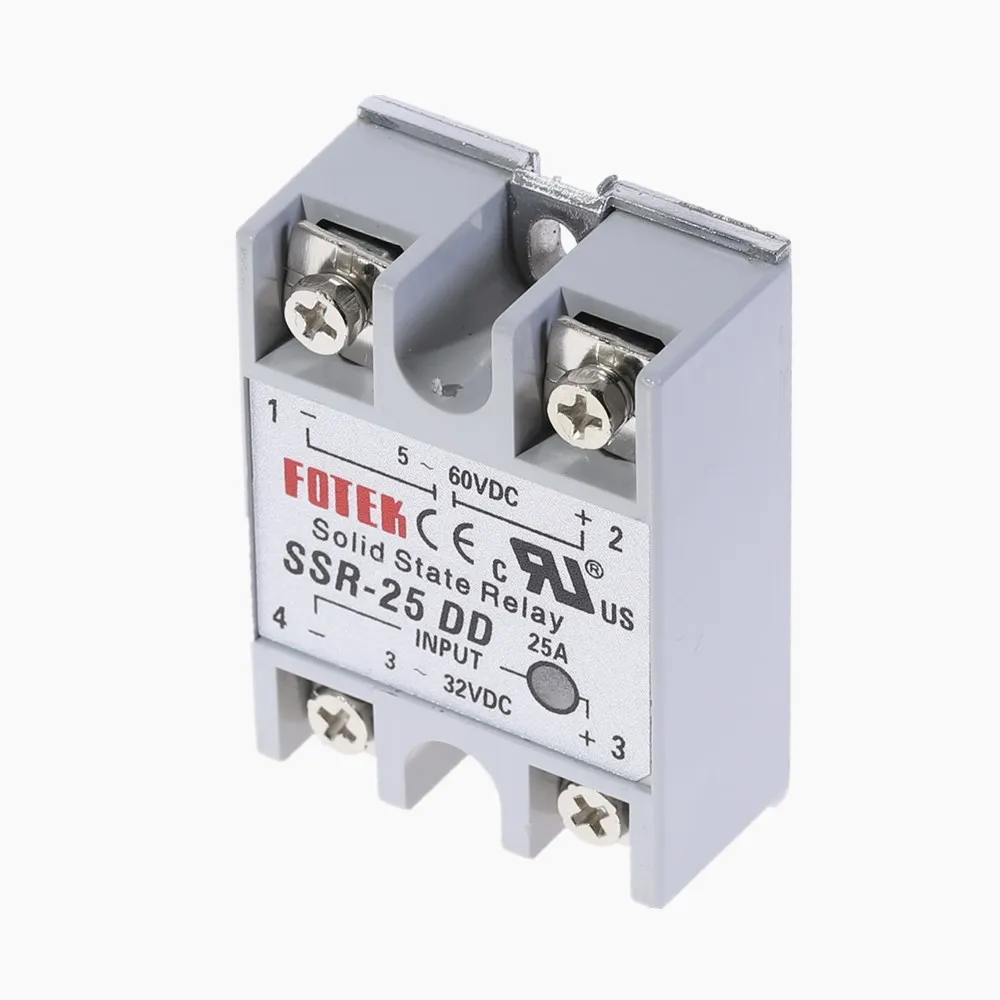 1 шт. SSR25DD SSR-25DD производитель 25A твердотельные реле, вход 3-32VDC выход 5-60VDC