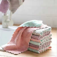 5pcslot home microfiber towels for kitchen absorbent thicker cloth for cleaning micro fiber wipe table kitchen towel