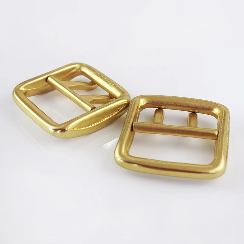 Meetee 1pc/2pcs 40mm Men's Belt Buckles Pure Copper Double Pin Buckle Head DIY Jeans Waist Decoration Accessoy ZK2018 | Дом и сад