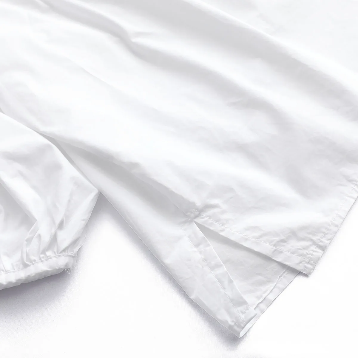 

Summer Women Ruflled Collar Cotton Oversized Blouse Nine-quarter Sleeve Plain Loose Cozy Street Shirt Top Green