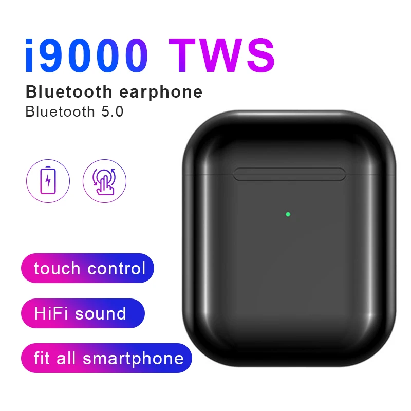 Mgoman i100000 TWS 1:1 копия наушники беспроводные Bluetooth наушники pk w1 h1 1536u чип i500 i10000 i20000 i90000 pro TWS наушники - Color: i9000 black