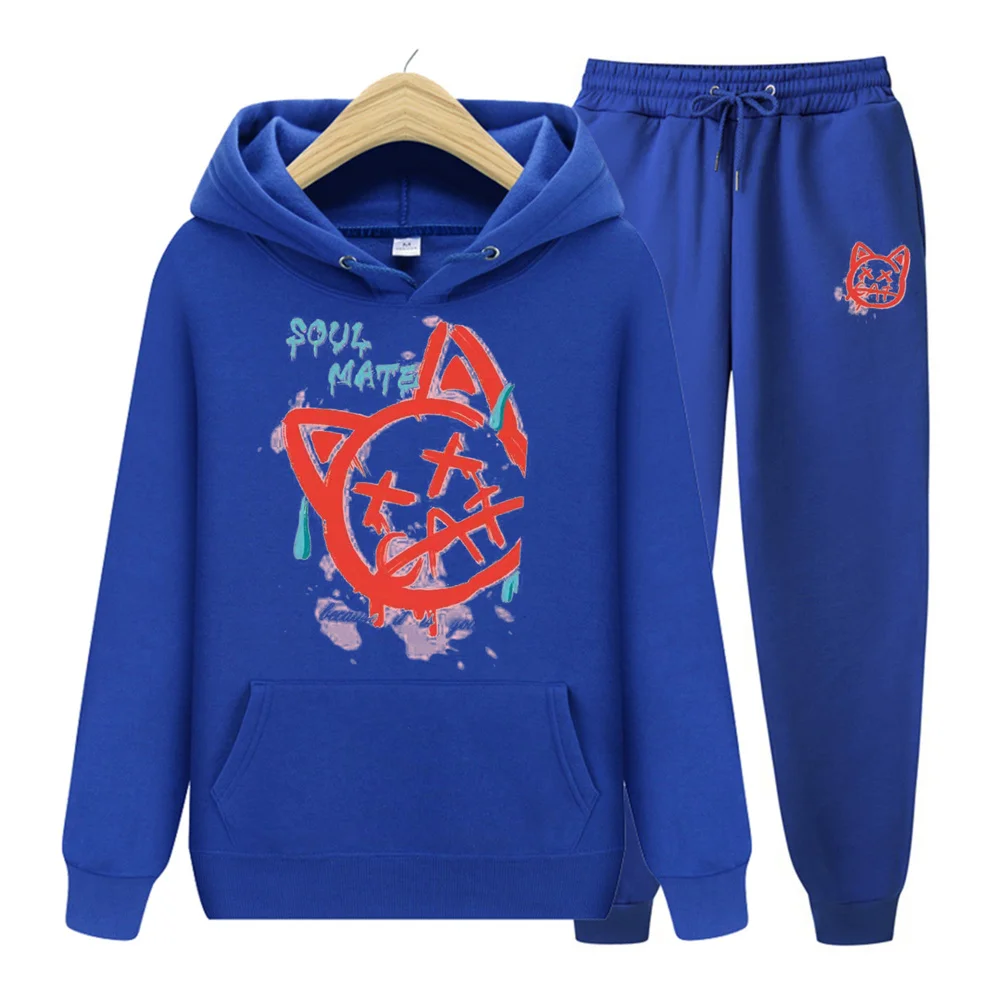 

Women Tracksuit Winter 2 Piece Set Print Hoodies+Pants Sweatshirt Women Sports Suit Hooded Female Jogging Sportwear Set