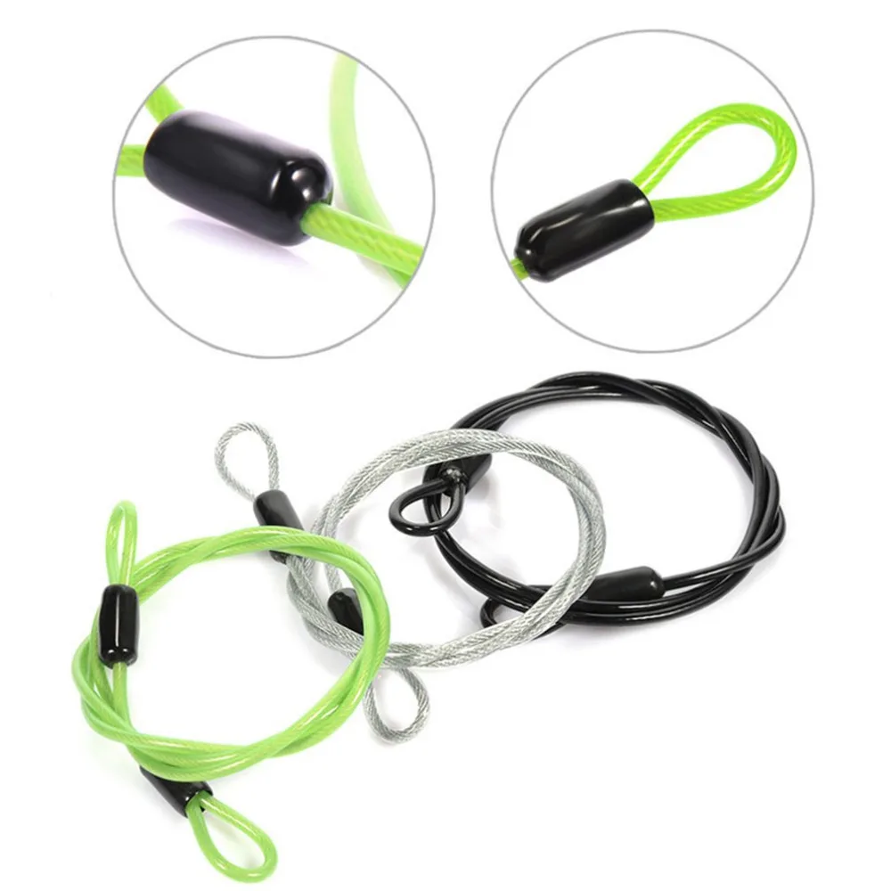 

2018 New Cable Steel Wire Rope 100cm/39''for Outdoor Sports Bike Lock Bicycle Cycling Scooter Guard Security Luggage Safety Rope