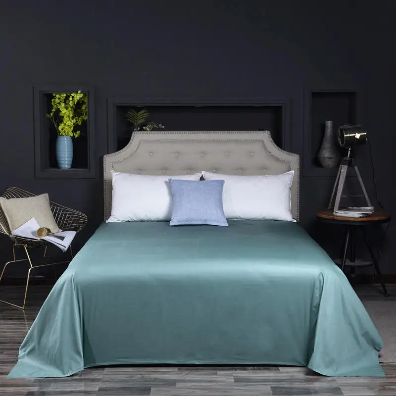 Высококачественный однотонный Комплект Простыни Из 3 предметов 500TC хлопок