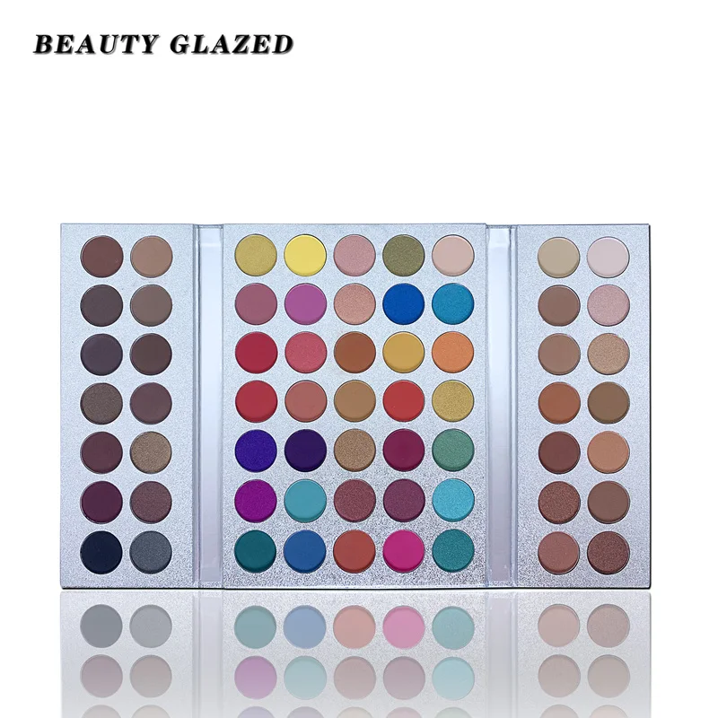 Палетка теней BEAUTY GLAZED для макияжа натуральные водостойкие пигментированные тени