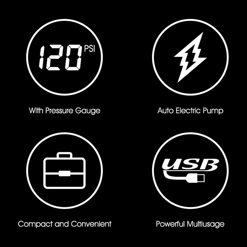 

Electric Tyre Pump Air Compressor Air Compressor Electric Air Pump Bicycles Mountain Bike Portable Tire Inflator