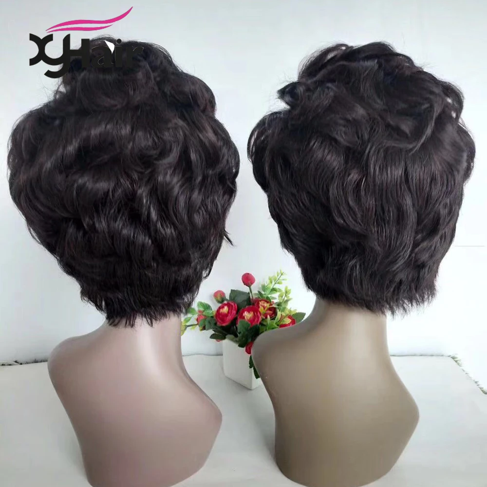 Brazilian Short Bob Pixie Cut Wig Lace Front Human Hair Wigs For Black Women Pre Plucked Hairline Remy Free Shipping
