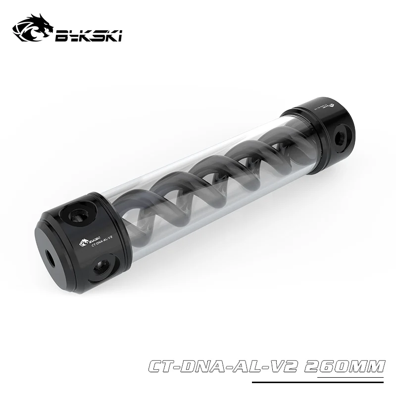 

Bykski CT-DNA-AL-V2 T DNA Cylindrical Reservoirs Support RGB Lighting 190mm/260mm Aluminum Water Tanks Water Cooling 5V
