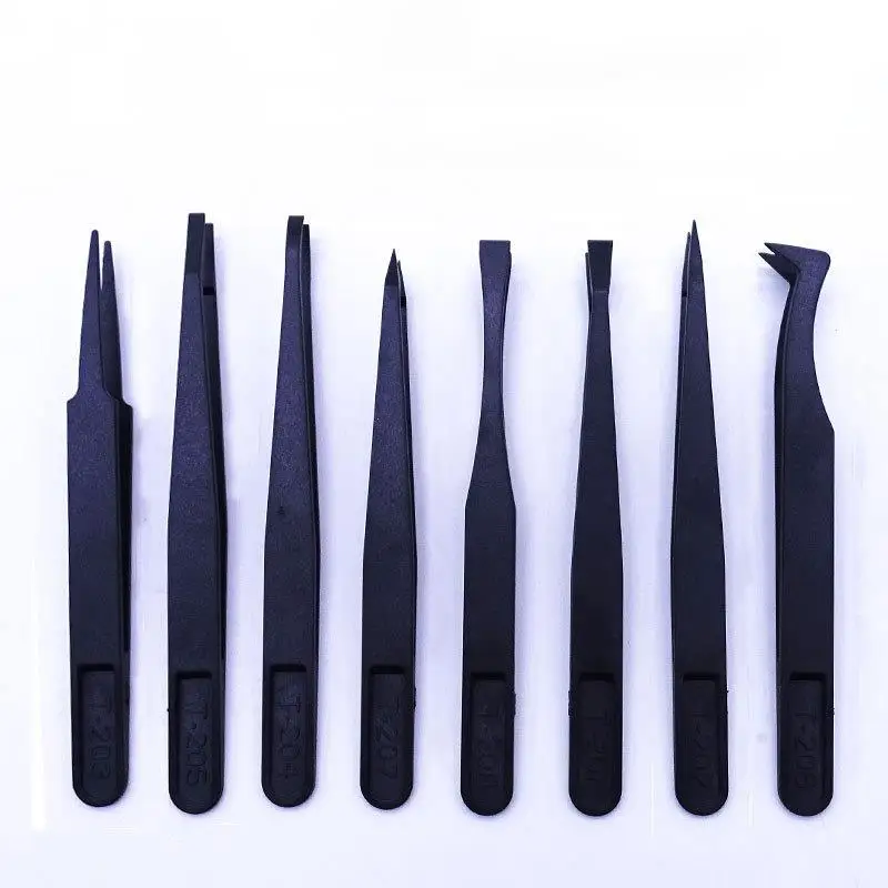 

4pcs/8pcs Plastic Tweezers Kits Epoxy Resin Jewelry Tools Set DIY Jewelry Making Epoxy Resin Mold Filling Tools Handmade Black