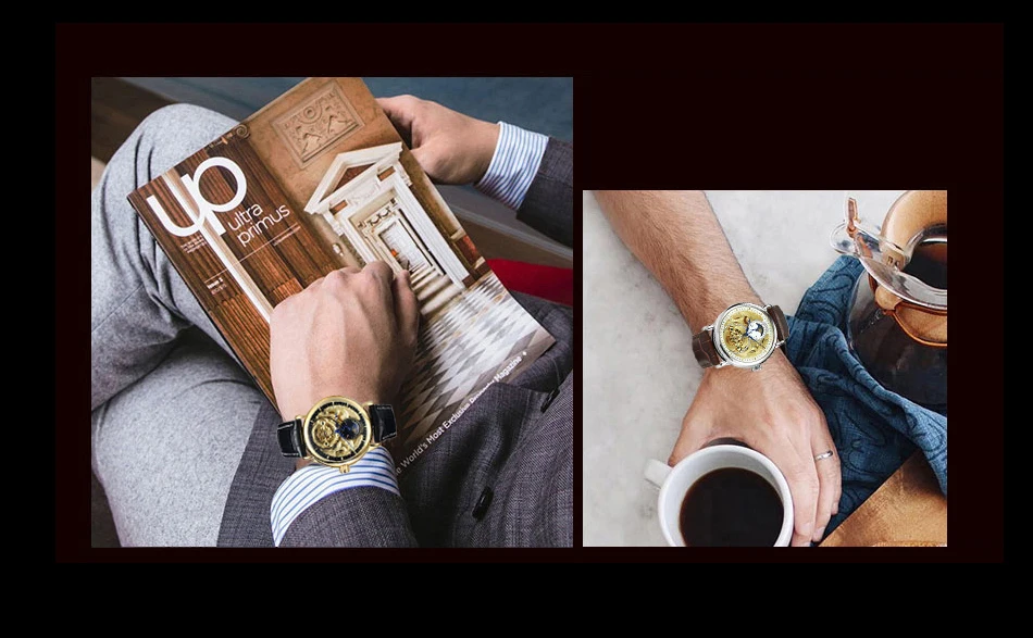 FORSINING мужские часы Топ бренд класса люкс Tourbillon часы с скелетом мужские спортивные кожаный браслет автоматические механические наручные часы