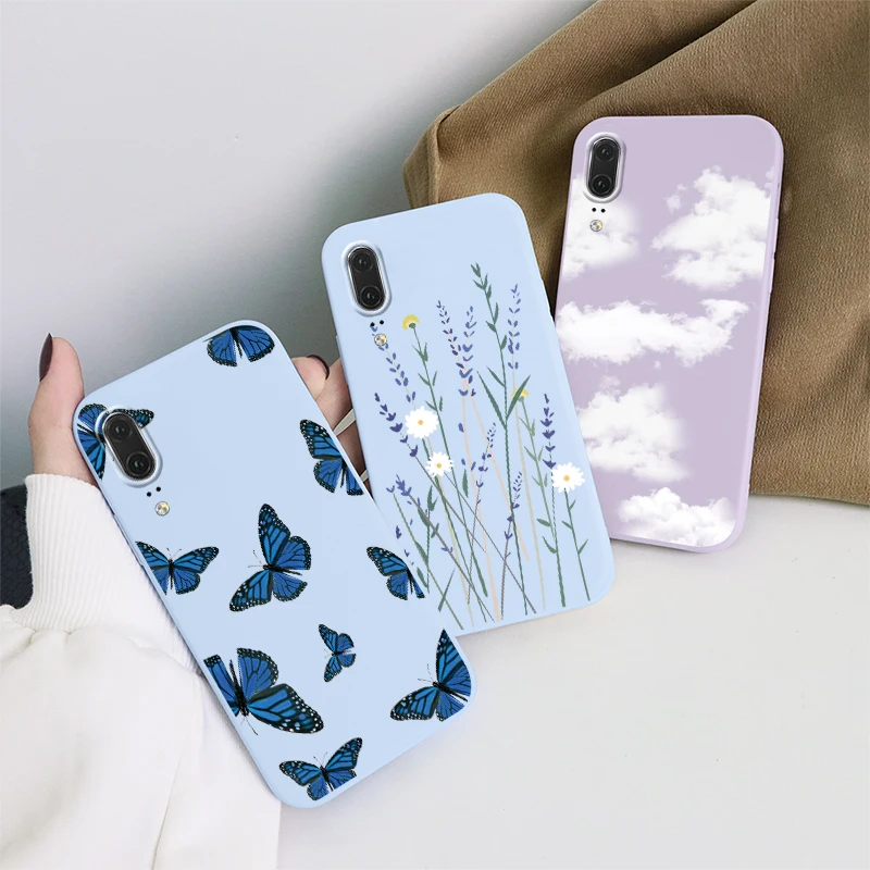 for huawei p20 pro phone back case for huaweip20 lite hw 01k p20pro lite p20lite pro butterfly soft silicon matte tpu back cover free global shipping