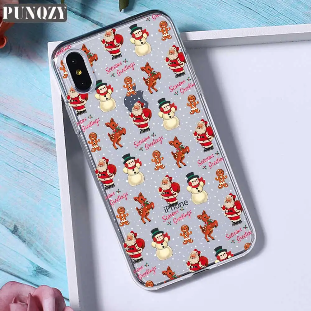 TPU D1426 Рождественские подарки на год, чехол для телефона с изображением лося и снега для iphone 11 PRO XR 6s 7 Plus 5S X XS MAX, силиконовый чехол из ТПУ для huawei P30 P20 Lite - Цвет: TPU D1426