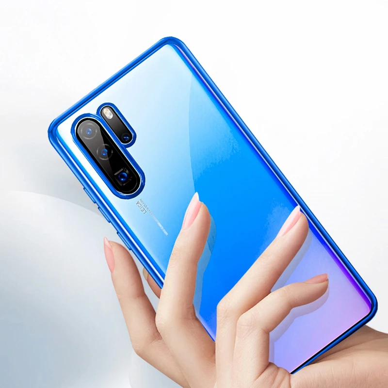 Ультратонкий чехол для телефона huawei P30 Pro P20 mate 20 lite P Smart Z Plus Мягкий силиконовый прозрачный 3D лазерный чехол с покрытием
