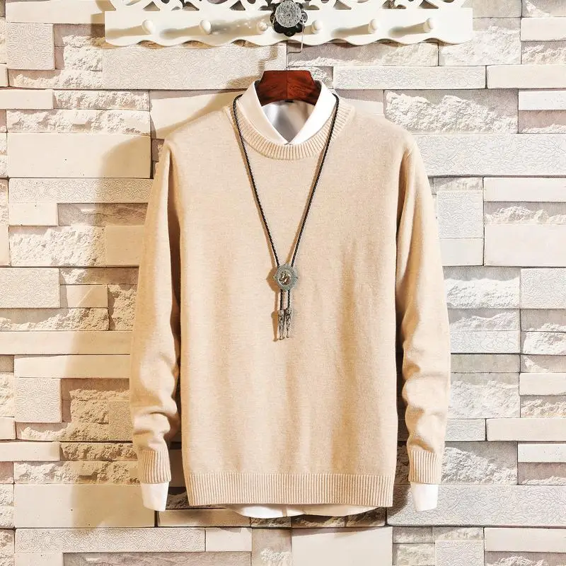 apricot 18 цветов кашемировые свитера мужские пуловеры осенне-зимняя одежда hombre pull homme hiver man свитера trui heren roupas мужской свитер - Цвет: apricot