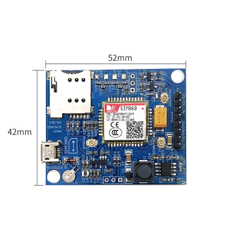 SIM868 GSM GPRS GPS Bluetooth сотовый модуль мини плата для Arduino STM32 C51|Демонстрационные стенды|
