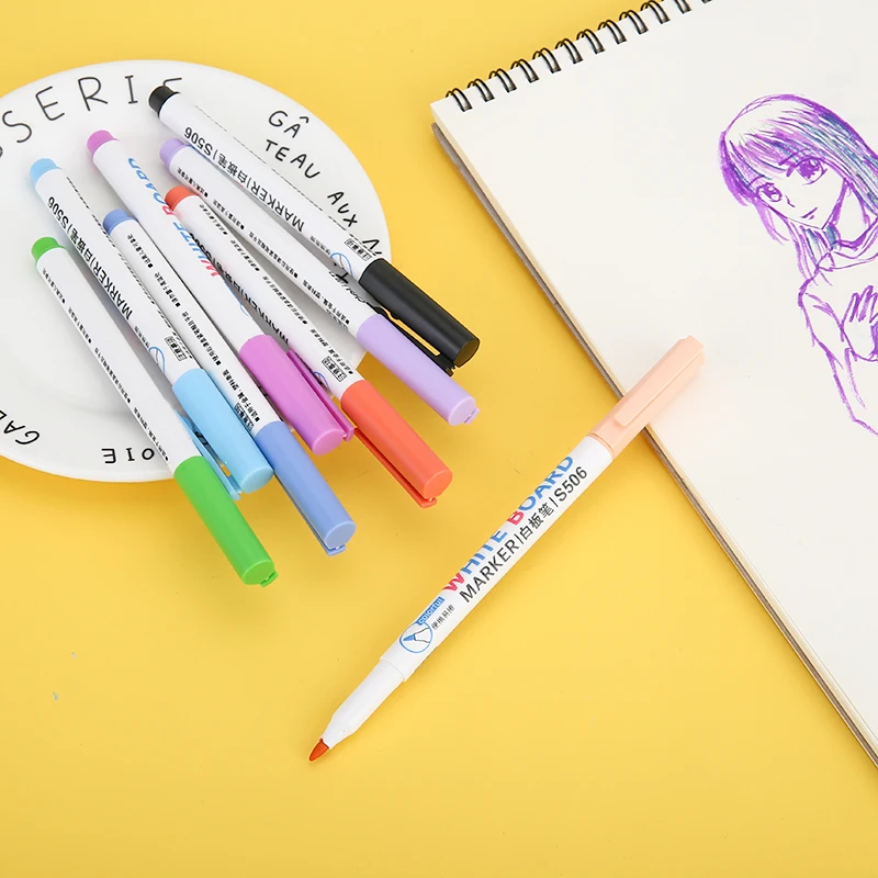 Стираемые маркеры на водной основе для белой доски офиса встреч творчества 8