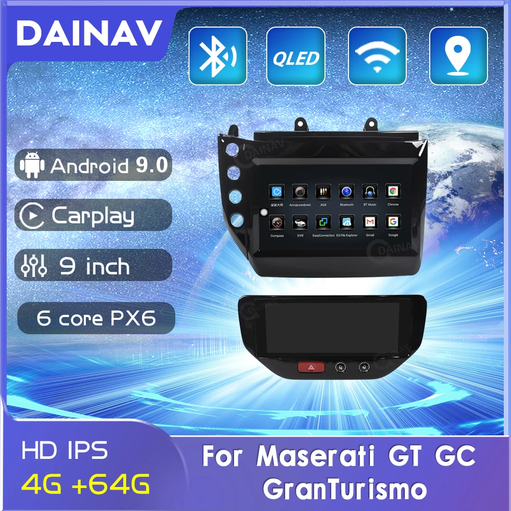 

64GB Android audio autoradio For Maserati GT GC GranTurismo 2005 2006-2017 Car Radio Stereo Head Unit GPS navigation player
