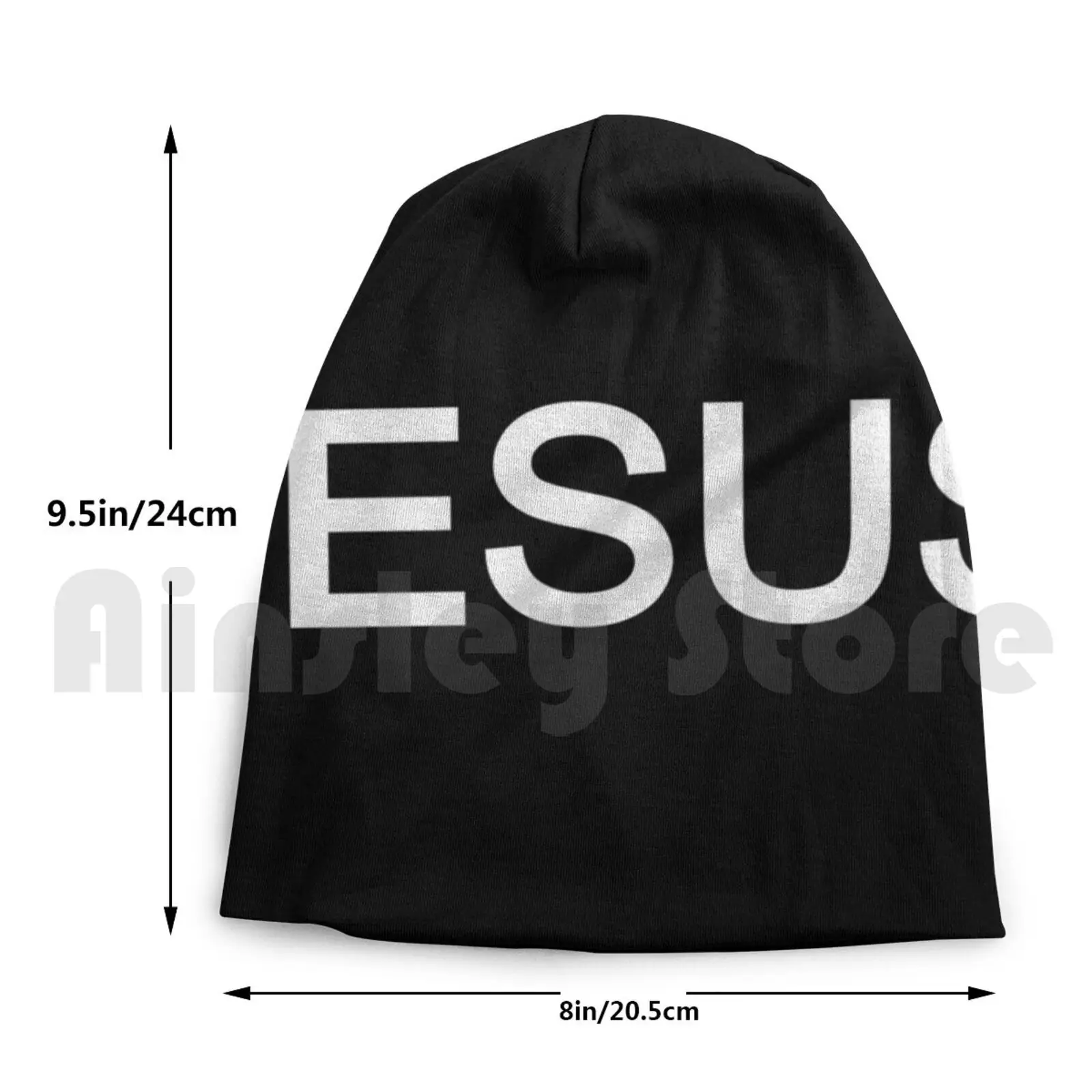 

Jesus Black Beanies Print Beanie Hedging Cap DIY Print Cushion Jesus Black Beanies Print Christian Faith Jesus Christ