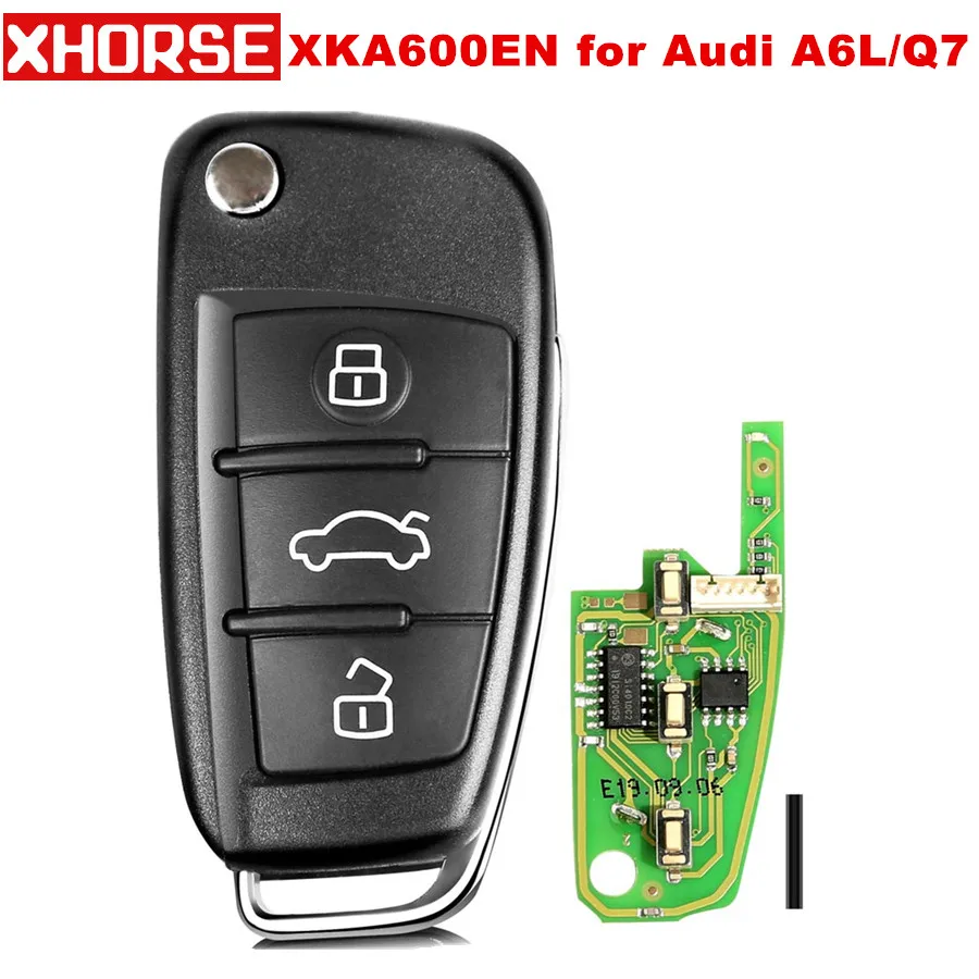 XHORSE XKA600EN VVDI2 для Audi A6L Q7 Тип Универсальный пульт ключ 3 кнопки 10 шт./лот| |