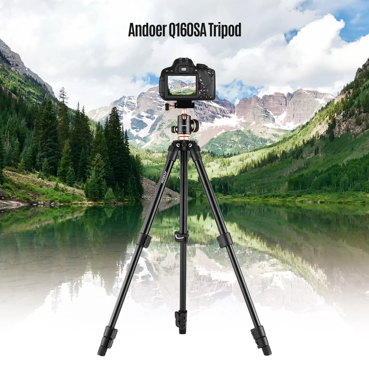 Штатив для камеры Andoer Q160SA портативный дорожный цифровых зеркальных фотокамер