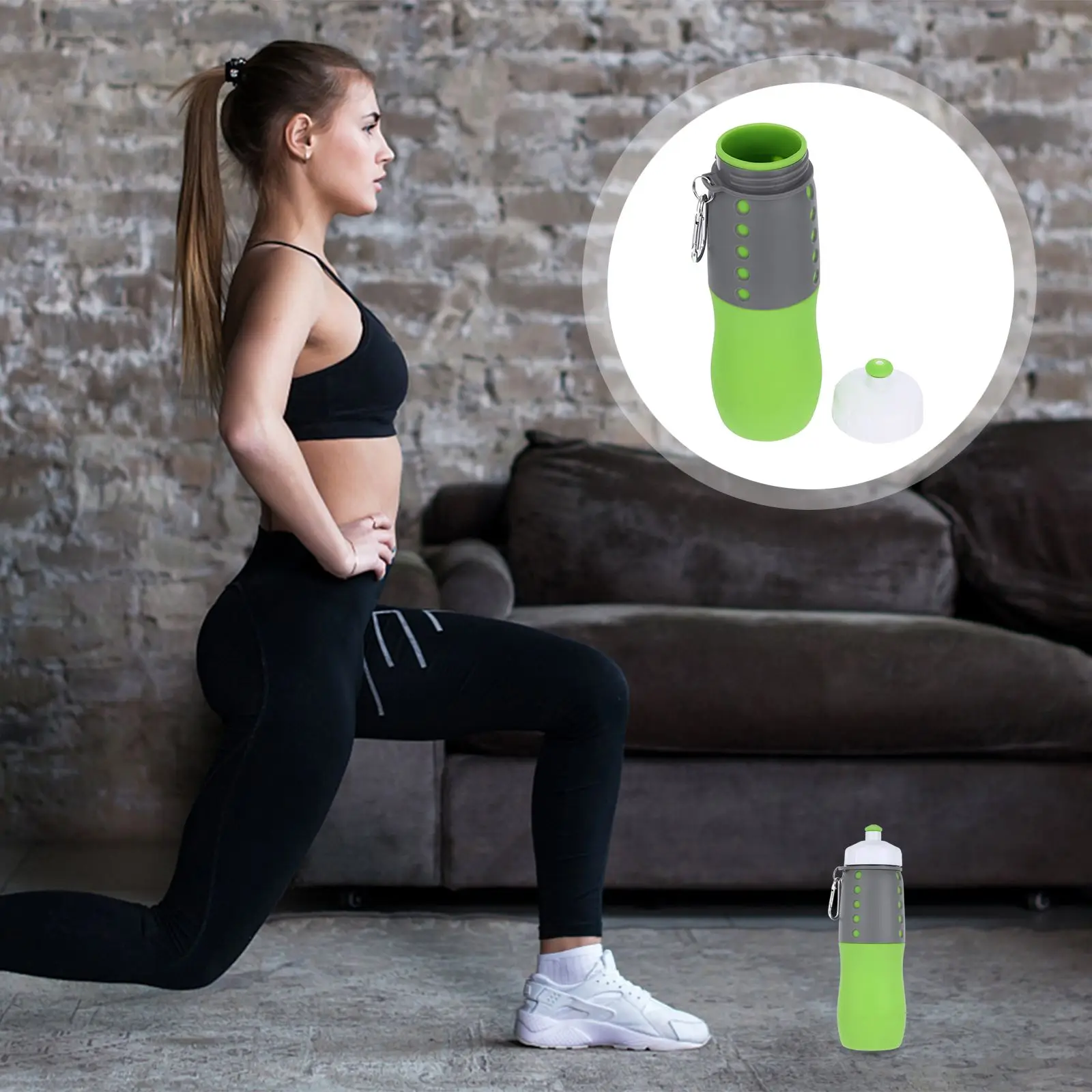 

1pc Drinking Water Cup Collapsible Water Bottle Portable Water Bottle for Outdoor Office