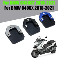 motorcycle kickstand foot side stand extension pad support plate for bmw c400gt c400 c 400 gt c 400gt 2019 2020 2021 accessories