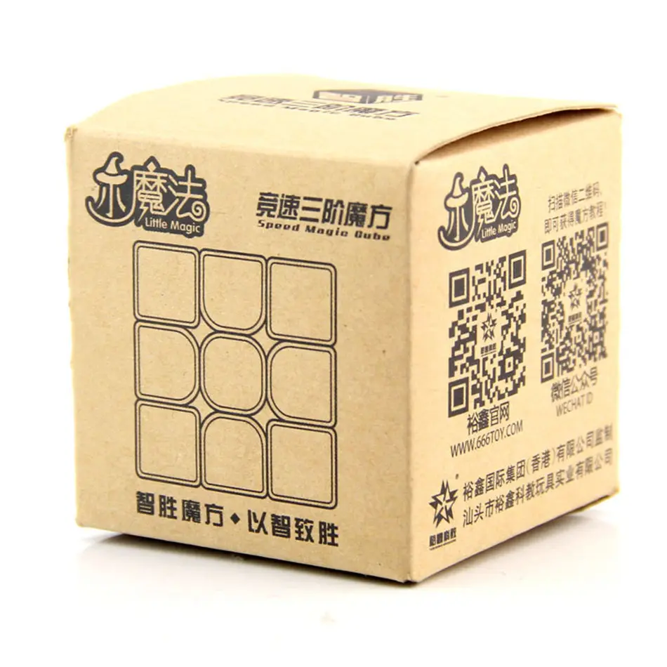 Yuxin Little Magic Cube 3x3 черный прозрачный пазл 3x3x3 Cubo Magico 3 слоя скоростной куб профессиональные головоломки игрушки для детей
