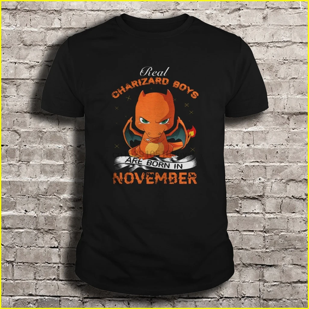 Мужская футболка Real Charizard Boys are born in November женская футболка| |