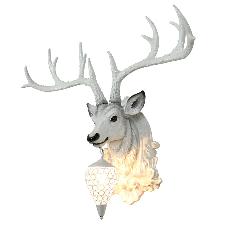 Простой современный настенный светильник с оленем лампа для гостиной спальни