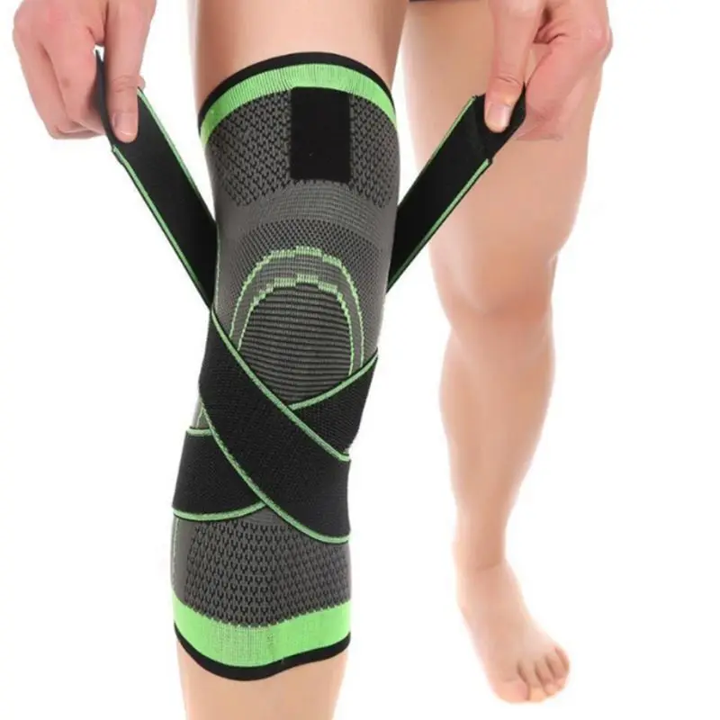 

Men Women Knee Support Compression Sleeves Joint Pain Arthritis Relief Running Fitness Elastic Wrap Brace Knee Pads With Strap