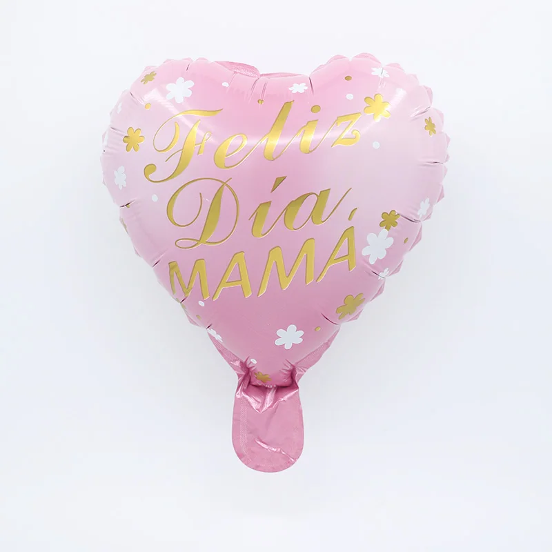 

50Pcs/Set 10Inch Spanish Happy Mother's Day Foil Balloons Feliz Dia Mama Helium Globos Party Decorations Gift Supplies